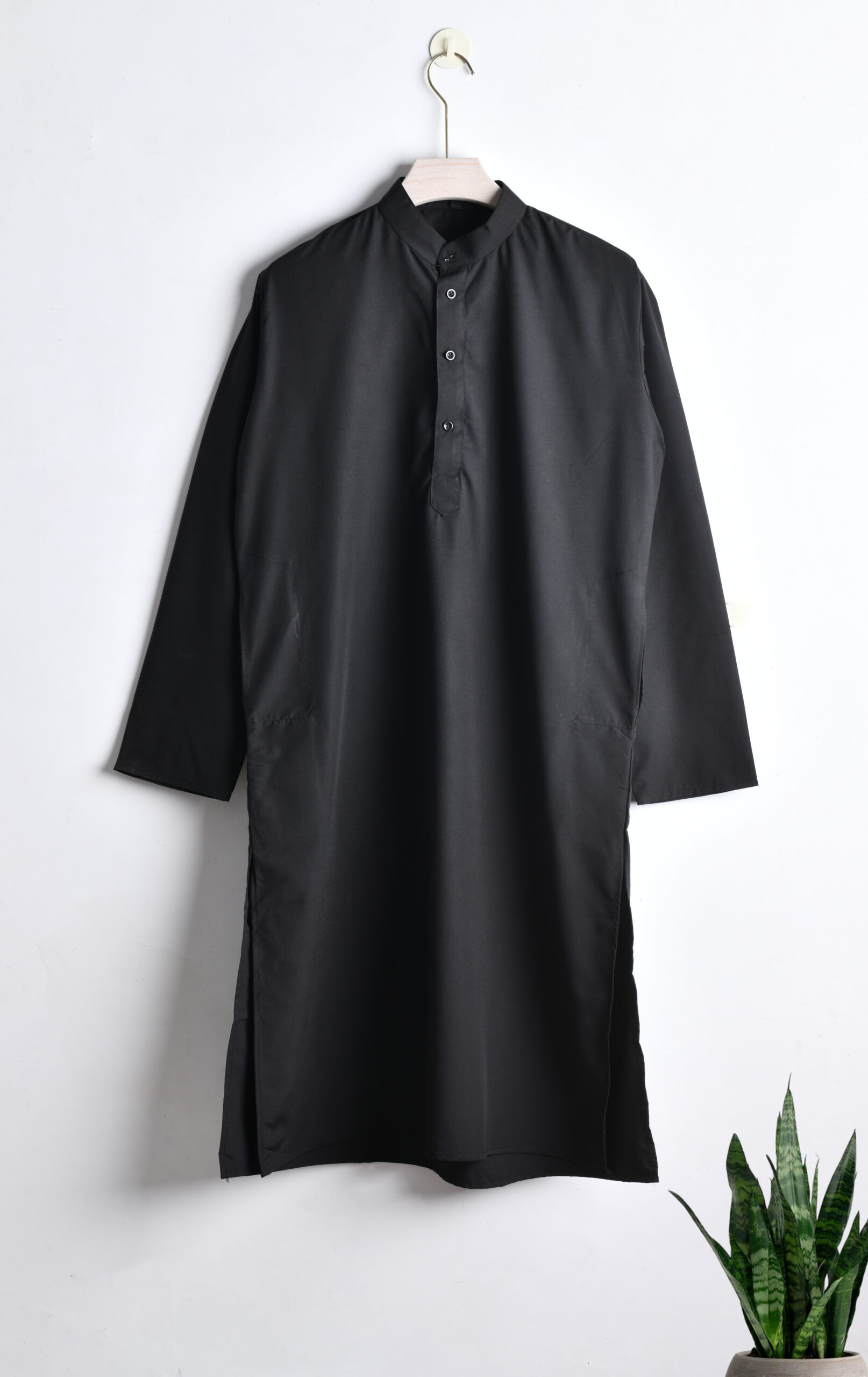 elegant black kurta