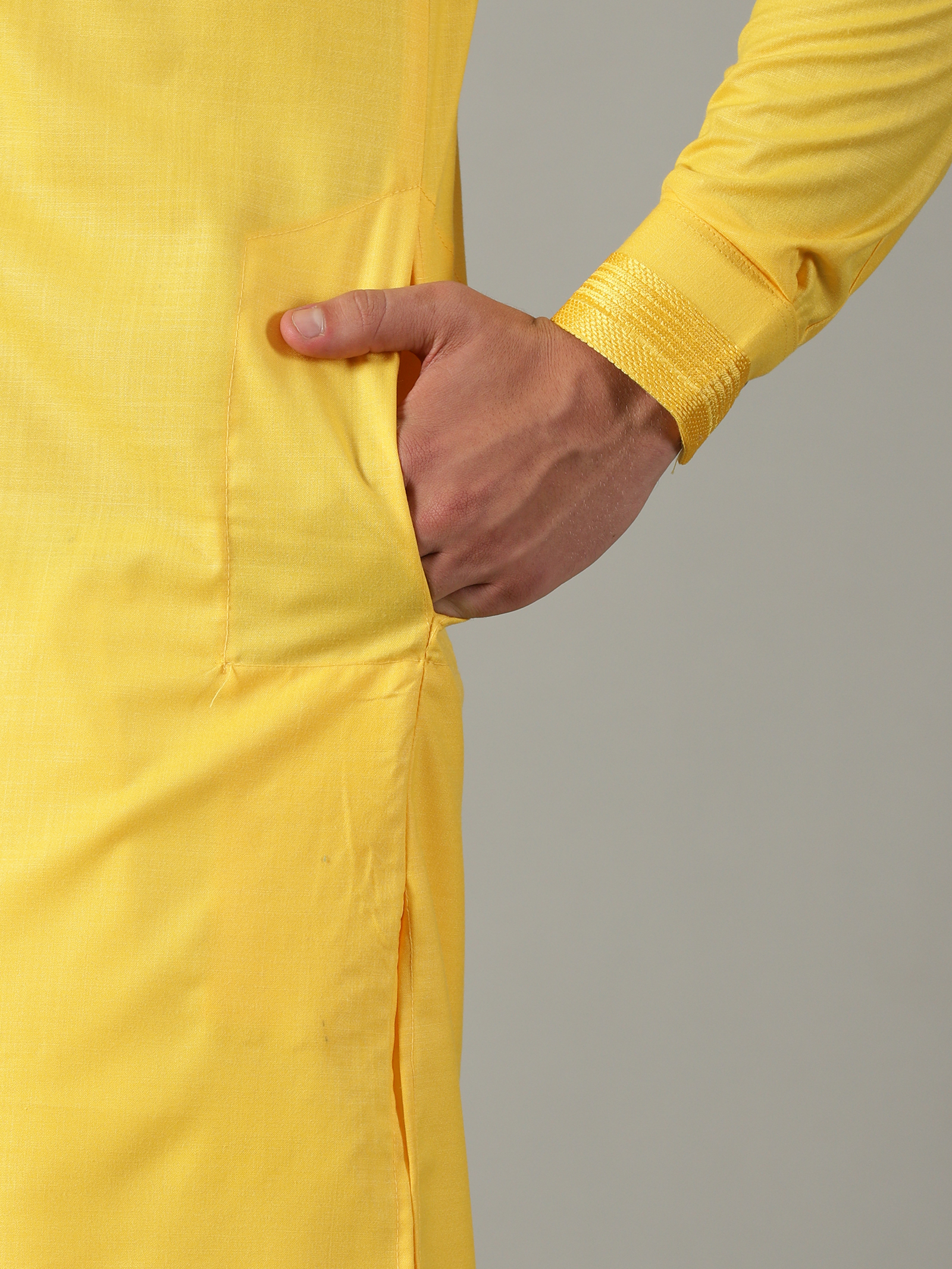 men's yellow kurta (shameen)